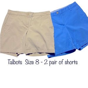2 Pair of Talbots Shorts Women's shorts size 8
